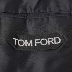Tom Ford Black Rhinestone Button Wool Single Breasted Blazer S