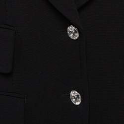 Tom Ford Black Rhinestone Button Wool Single Breasted Blazer S
