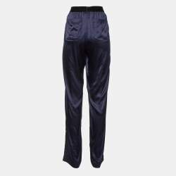 Tom Ford Navy Blue Silk Trousers XS