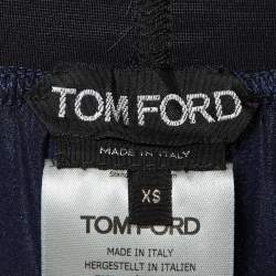Tom Ford Navy Blue Silk Trousers XS