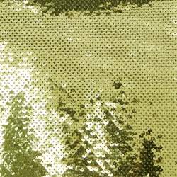 Tom Ford Green Sequin Slit Detail Tank Top XS