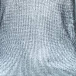Pre Owned Tom Ford Metallic Baby Blue Viscose Tank Top S
