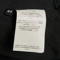 Pre Owned Tom Ford Black Wool Knit Mini Skirt M