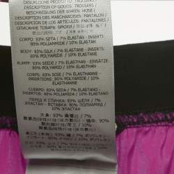 Pre Owned Tom Ford Pink Logo Waistband Silk PJ Pants XS