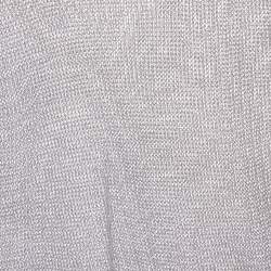 مملوكة مسبقًا توب توم فورد فضي معدني شفاف خزانة مقاس صغير