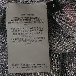 مملوكة مسبقًا توب توم فورد فضي معدني شفاف خزانة مقاس صغير