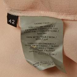 Pre Owned قميص توم فورد وردي حرير طويل الأكمام مقاس متوسط