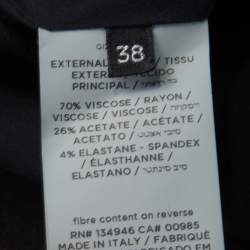 Tom Ford Black Fringed Back Detail Tailored Blazer S 