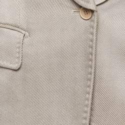 Tom Ford Beige Textured Twill Single Breasted Blazer XS