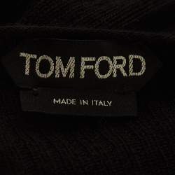 Pre Owned Tom Ford Black Cashmere Knit Long Sleeve Sweatshirt S