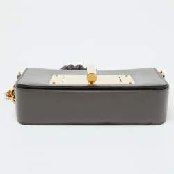Tom Ford Grey Leather Small Chain Natalia Shoulder Bag