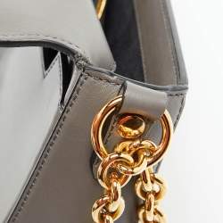 Tom Ford Grey Leather Small Chain Natalia Shoulder Bag