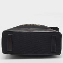 Pre Owned Tom Ford Black Canvas and Leather T Screw Tote