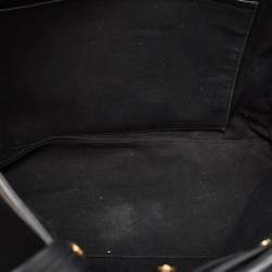 Pre Owned Tom Ford Black Canvas and Leather T Screw Tote