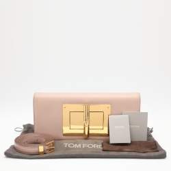 Pre Owned Tom Ford Beige Leather Natalia Shoulder Bag