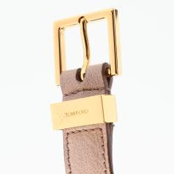 Pre Owned Tom Ford Beige Leather Natalia Shoulder Bag