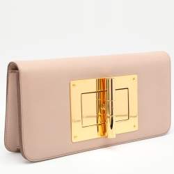 Pre Owned Tom Ford Beige Leather Natalia Shoulder Bag