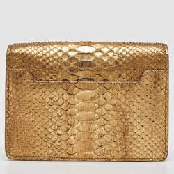 Tom Ford Gold Python Natalia Wallet On Chain