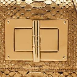 Tom Ford Gold Python Natalia Wallet On Chain