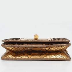 Tom Ford Gold Python Natalia Wallet On Chain