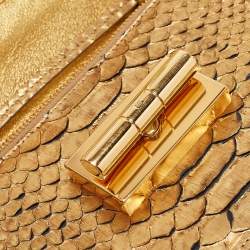 Tom Ford Gold Python Natalia Wallet On Chain