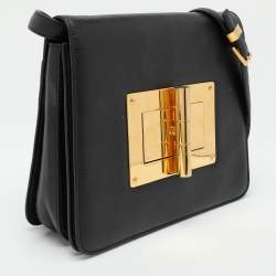 Tom Ford Black Leather Natalia Crossbody Bag