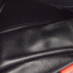 Tom Ford Red/Black Leopard Print Fabric Natalia Chain Shoulder Bag
