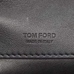 Tom Ford Red/Black Leopard Print Fabric Natalia Chain Shoulder Bag