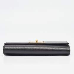 Pre Owned Tom Ford Black Leather Natalia Clutch Bag