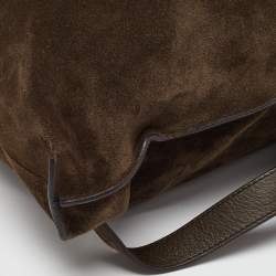 Tom Ford Brown Suede Alix Convertible Tote Backpack