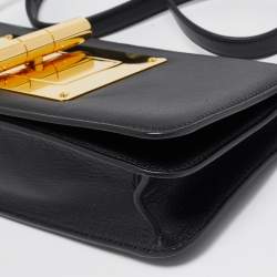 Tom Ford Black Leather Natalia Long Clutch Bag