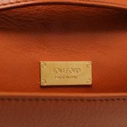 Tom Ford Brown Leather Sedgewick Shoulder Bag