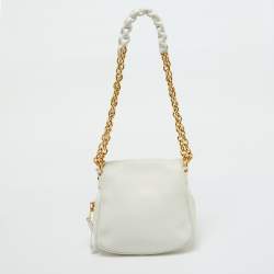 Tom Ford White Leather Mini Jennifer Shoulder Bag