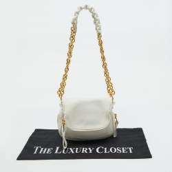 Tom Ford White Leather Mini Jennifer Shoulder Bag