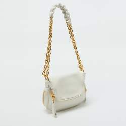 Tom Ford White Leather Mini Jennifer Shoulder Bag