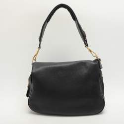 Pre Owned Tom Ford Black Leather Jennifer Shoulder Bag