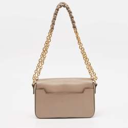 Pre Owned Tom Ford Beige Leather Medium Natalia Shoulder Bag