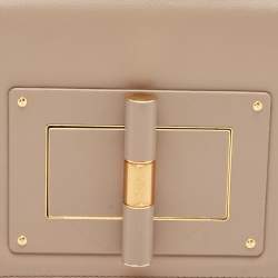 Pre Owned Tom Ford Beige Leather Medium Natalia Shoulder Bag