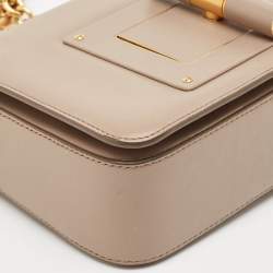 Pre Owned Tom Ford Beige Leather Medium Natalia Shoulder Bag