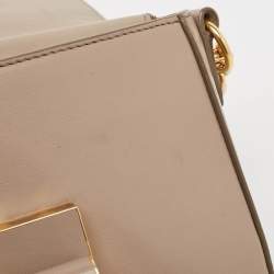 Pre Owned Tom Ford Beige Leather Medium Natalia Shoulder Bag
