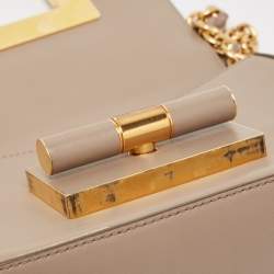 Pre Owned Tom Ford Beige Leather Medium Natalia Shoulder Bag