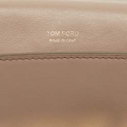 Pre Owned Tom Ford Beige Leather Medium Natalia Shoulder Bag
