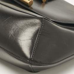 Tom Ford Black Leather Tara Chain Shoulder Bag