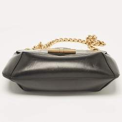 Tom Ford Black Leather Tara Chain Shoulder Bag