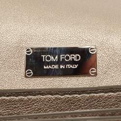 Pre Owned Tom Ford Silver Python Small Natalia Crossbody Bag