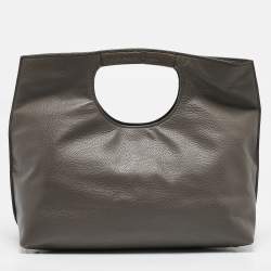 Tom Ford Grey Leather Alix Shoulder Bag