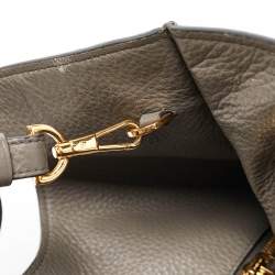 Tom Ford Grey Leather Alix Shoulder Bag