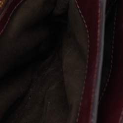 Pre Owned Tom Ford Burgundy Leather Small Natalia Crossbody Bag