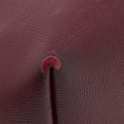 Tom Ford Burgundy Leather Small T Tote