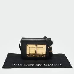 Tom Ford Black Leather Small Natalia Crossbody Bag